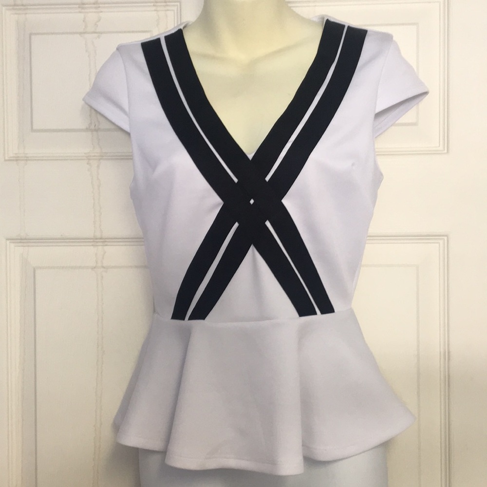 BEBE PEPLUM TOP